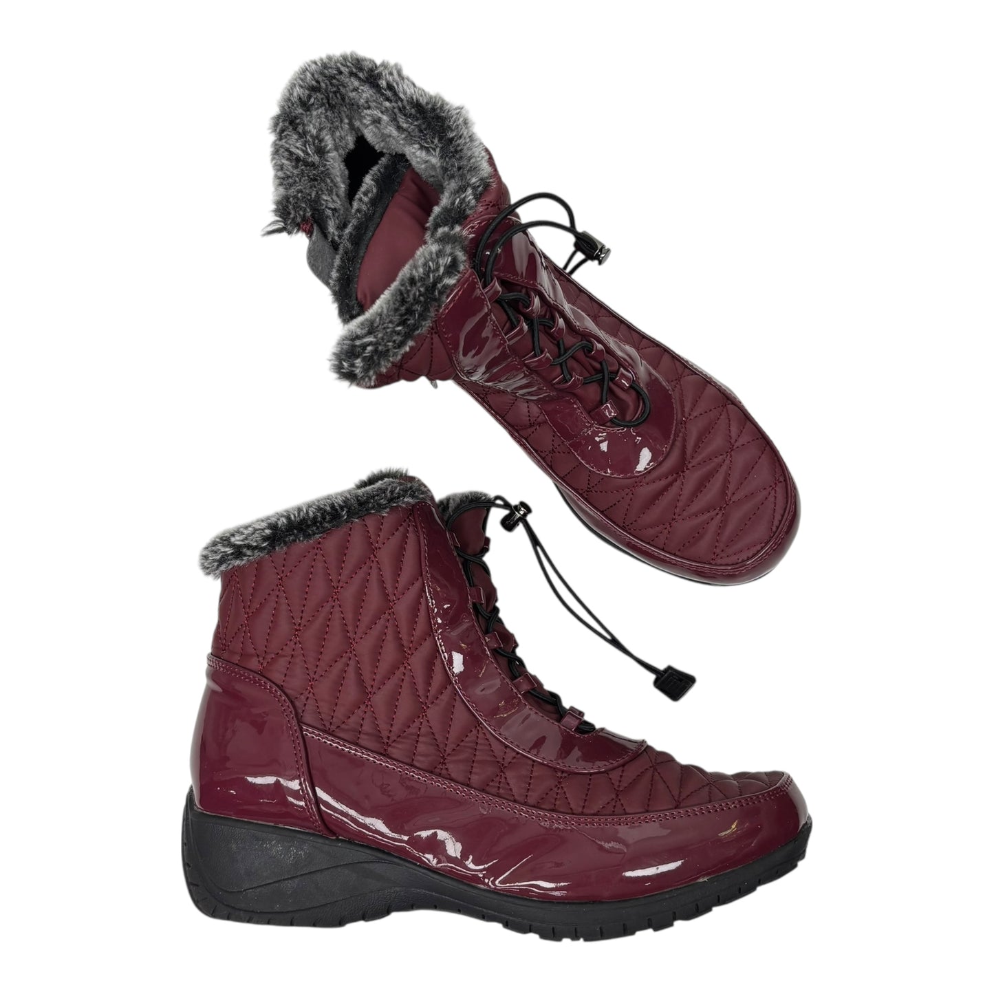 Boots Snow By Khombu In Maroon, Size:10