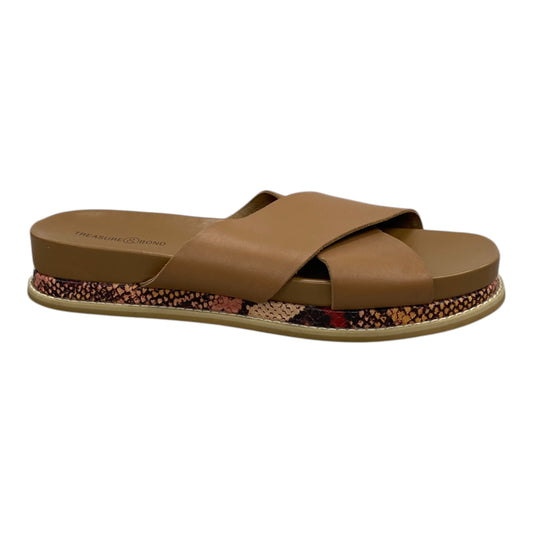 Sandals Flats By Treasure And Bond In Tan, Size:8.5