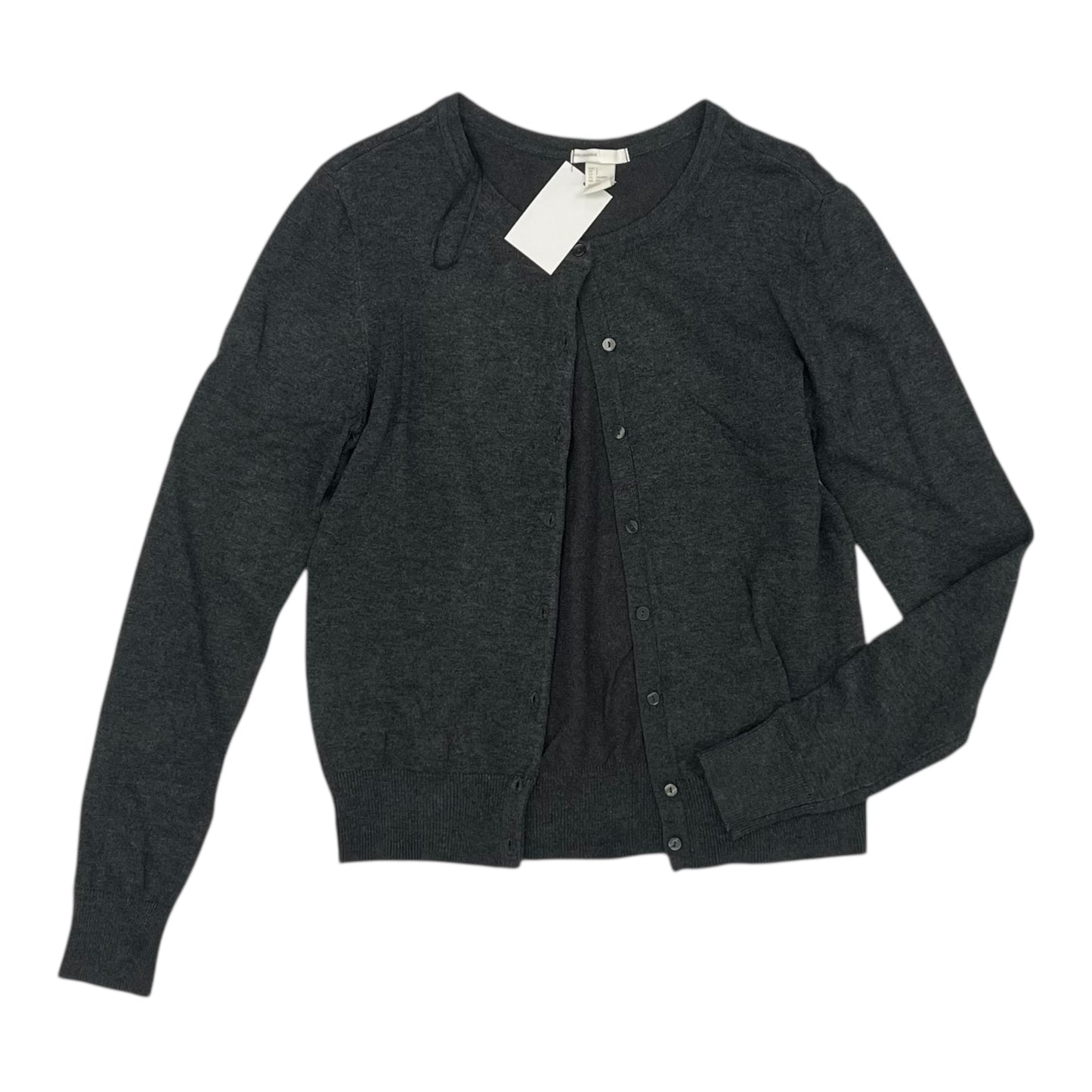 Sweater Cardigan By H&M In Grey, Size:S