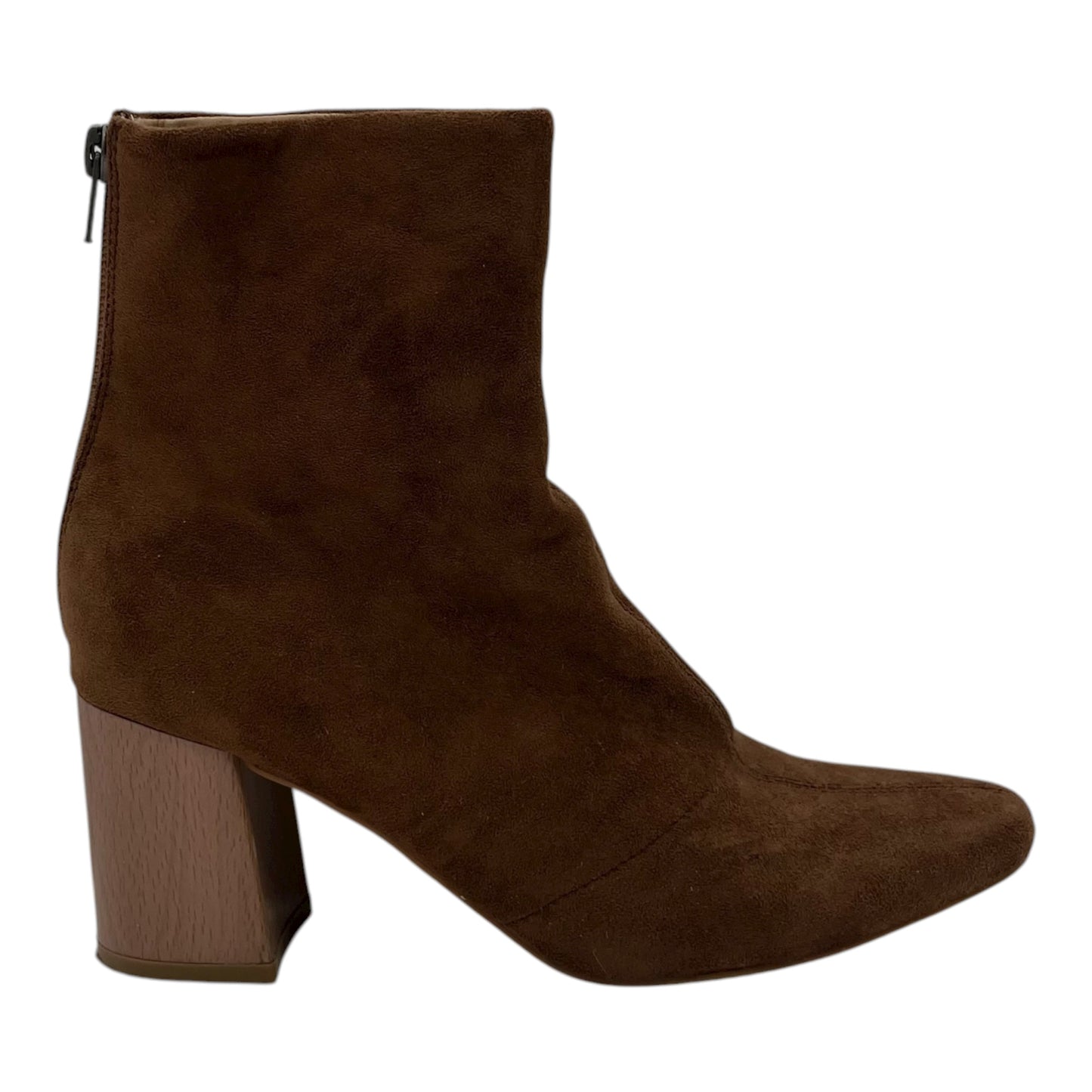 Boots Ankle Heels By Oasis Society In Brown, Size:6.5