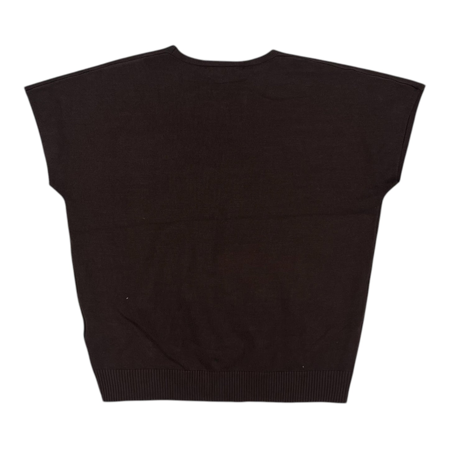 Vest Sweater By Cynthia Rowley In Brown, Size:S