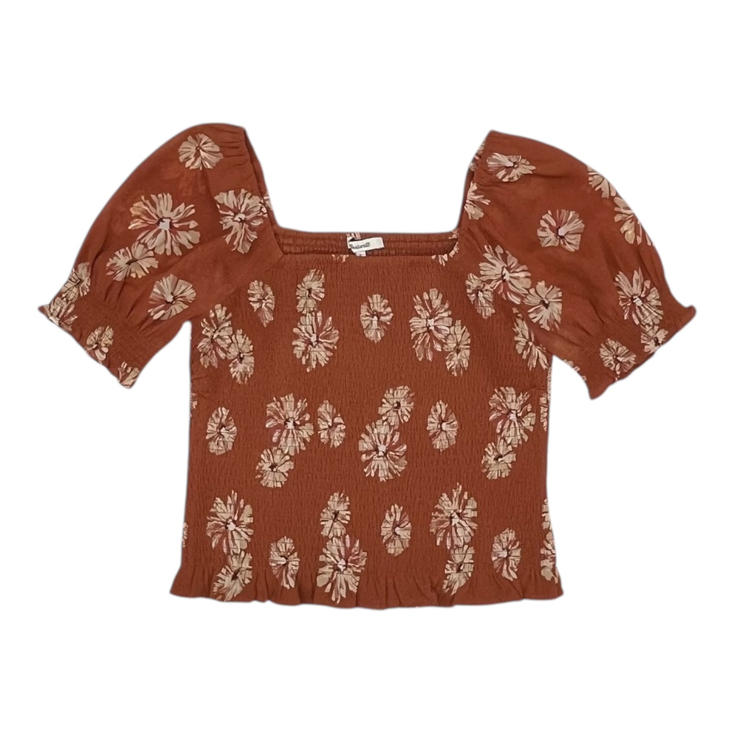 Blouse Ss By Madewell In Orange, Size:S