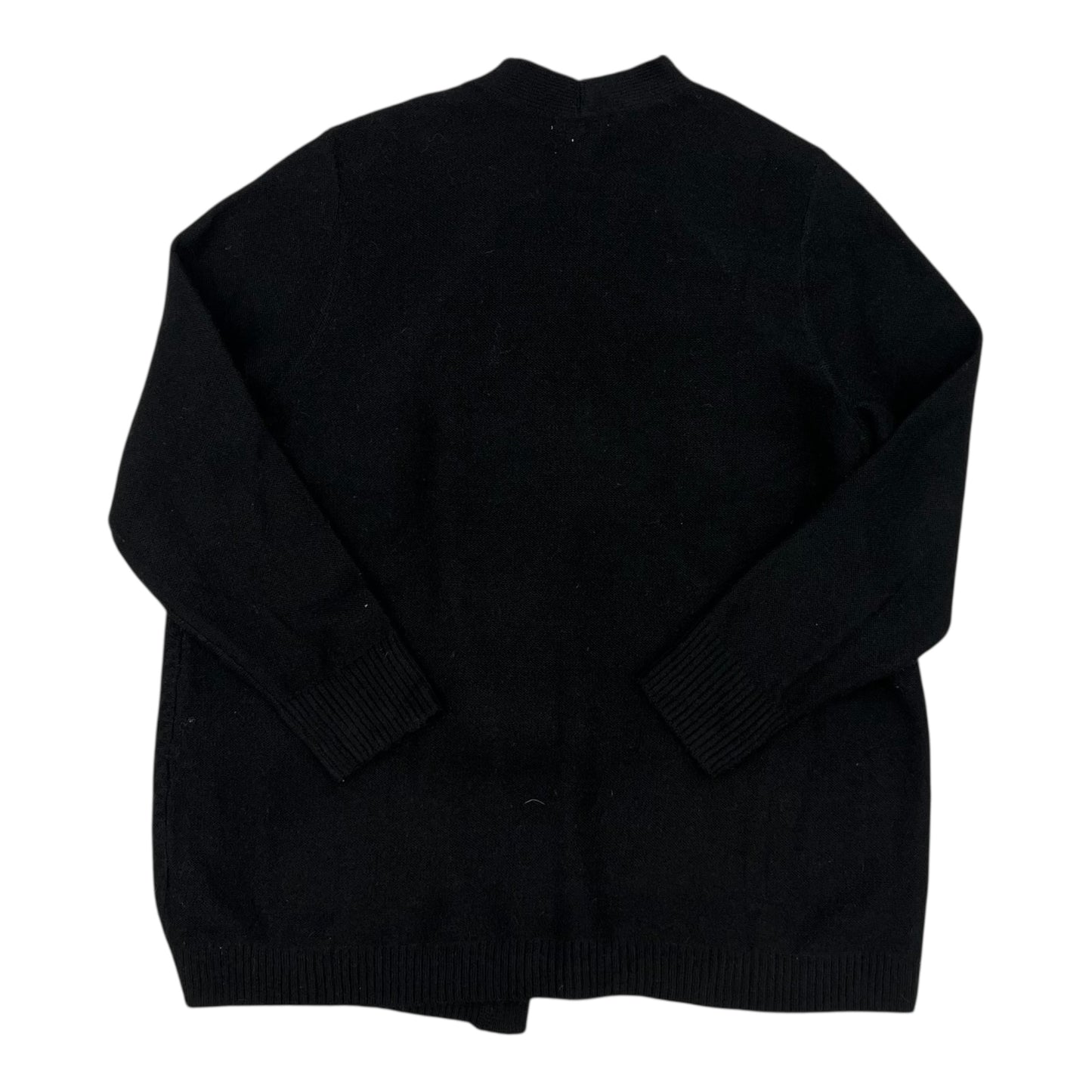 Sweater Cardigan By Clothes Mentor In Black, Size:2X