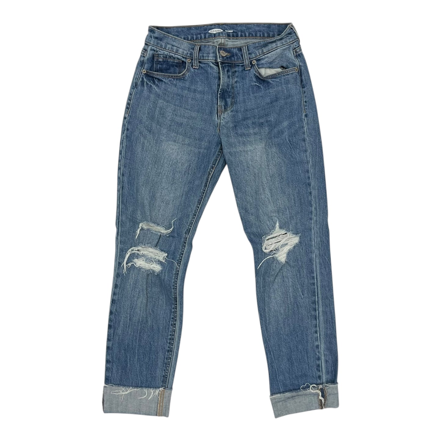 Jeans Boyfriend By Old Navy In Blue Denim, Size:0