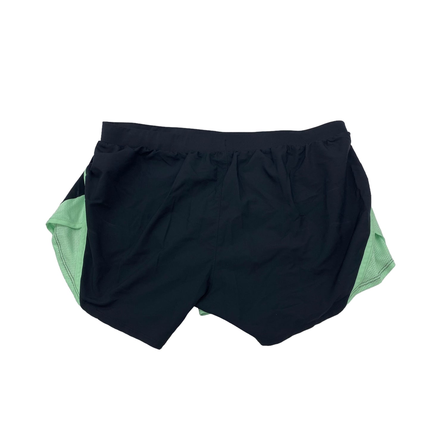 BLACK & GREEN ATHLETIC SHORTS by UNDER ARMOUR Size:L