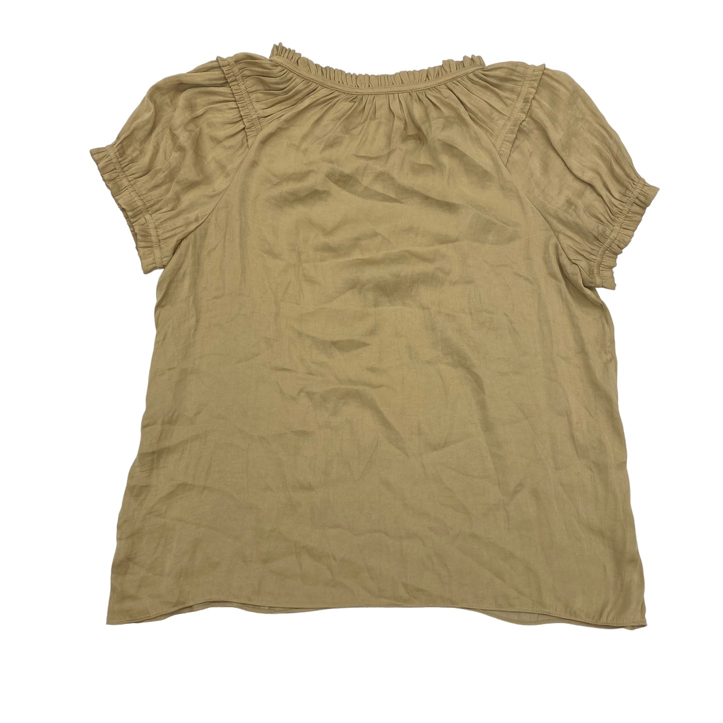 TAN BLOUSE SS by CATHERINE MALANDRINO Size:L