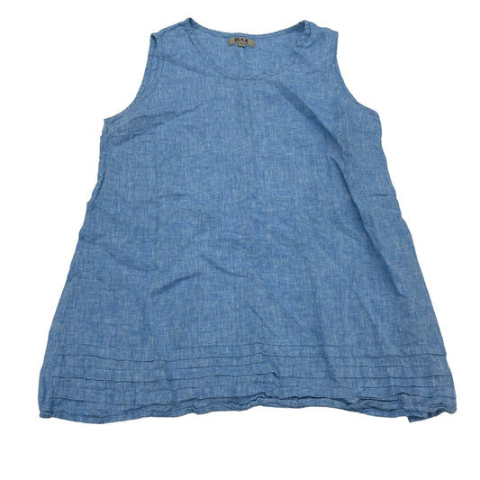 BLUE TUNIC SLEEVELESS by FLAX Size:L