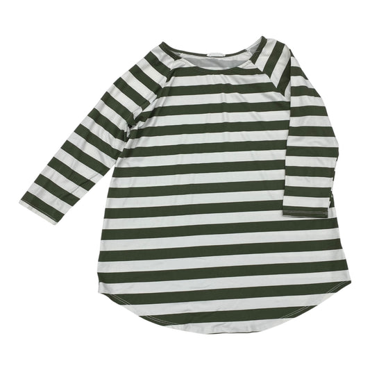 Top Ls By Reborn J In Green & White, Size:L