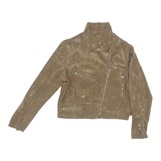 Jacket Moto By Blanknyc In Tan, Size:Xxl