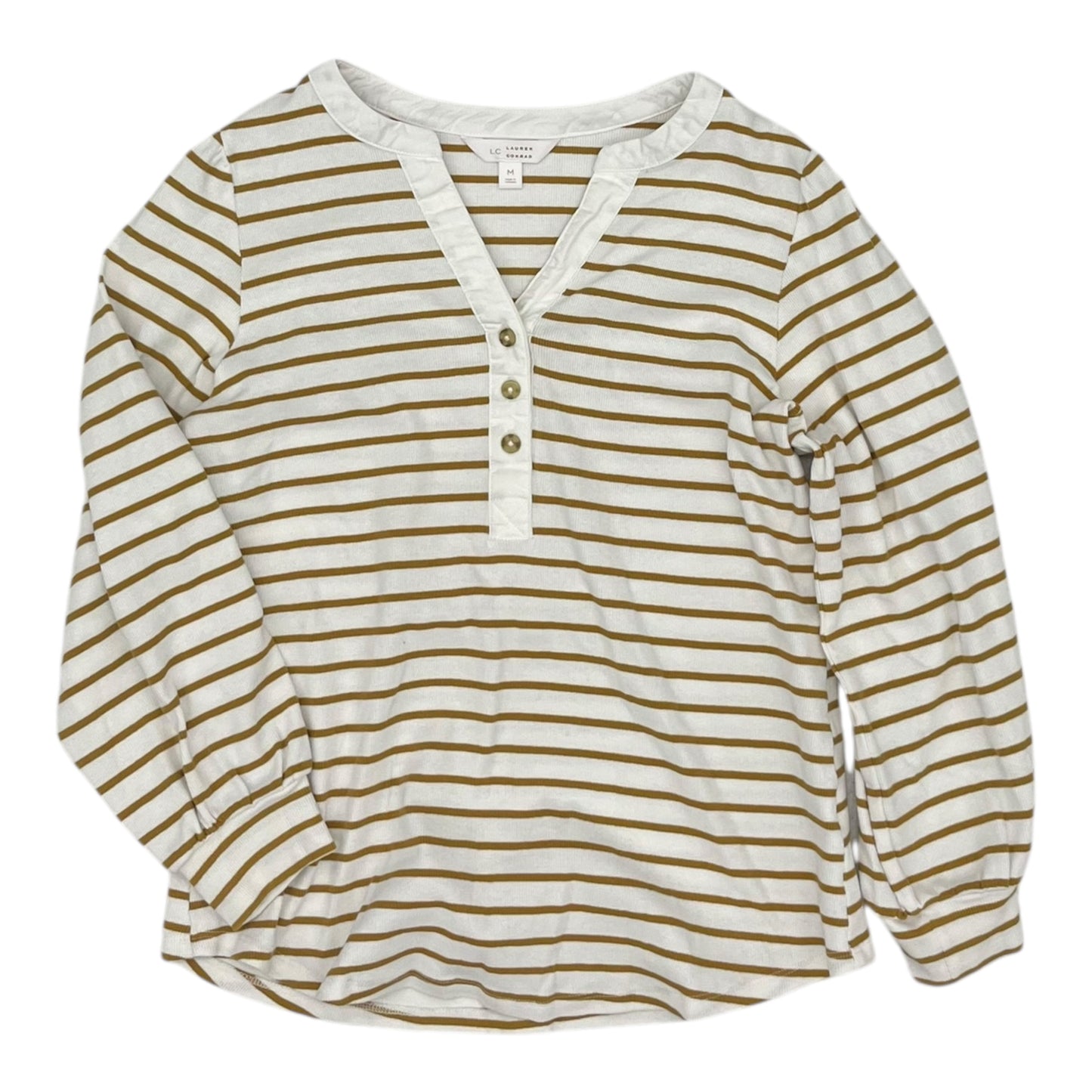 Top Ls By Lc Lauren Conrad In White & Yellow, Size:M