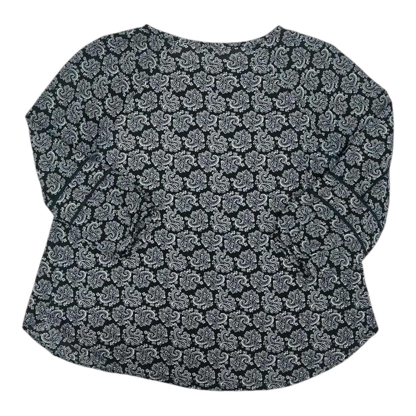 Top Ls By Loft In Black & Blue, Size:M