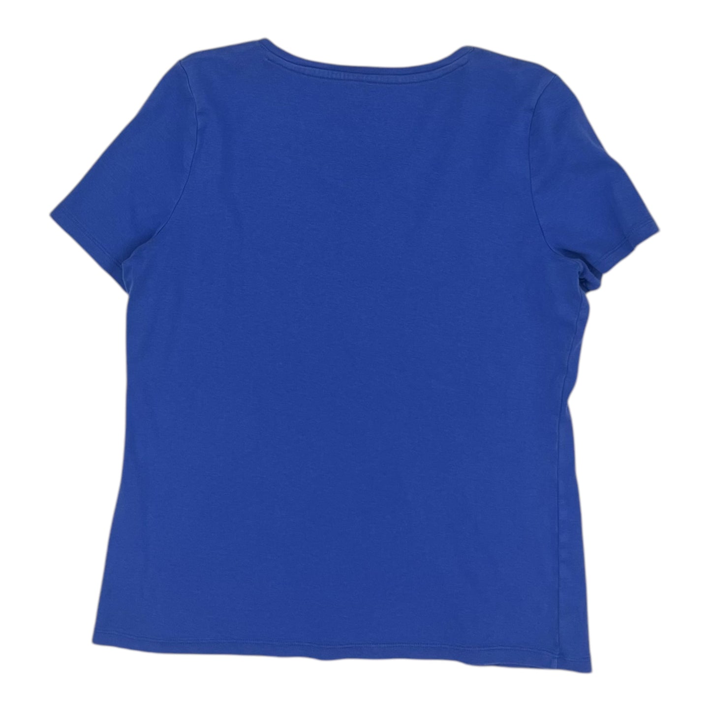 Top Ss Basic By Talbots In Blue, Size:Lp