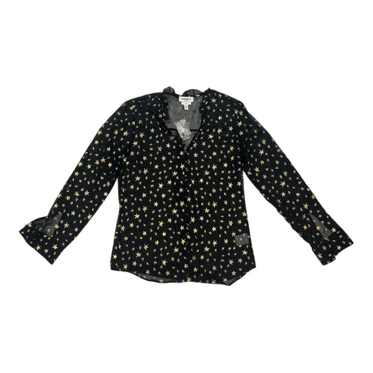 Blouse Ls By Express In Black, Size:S