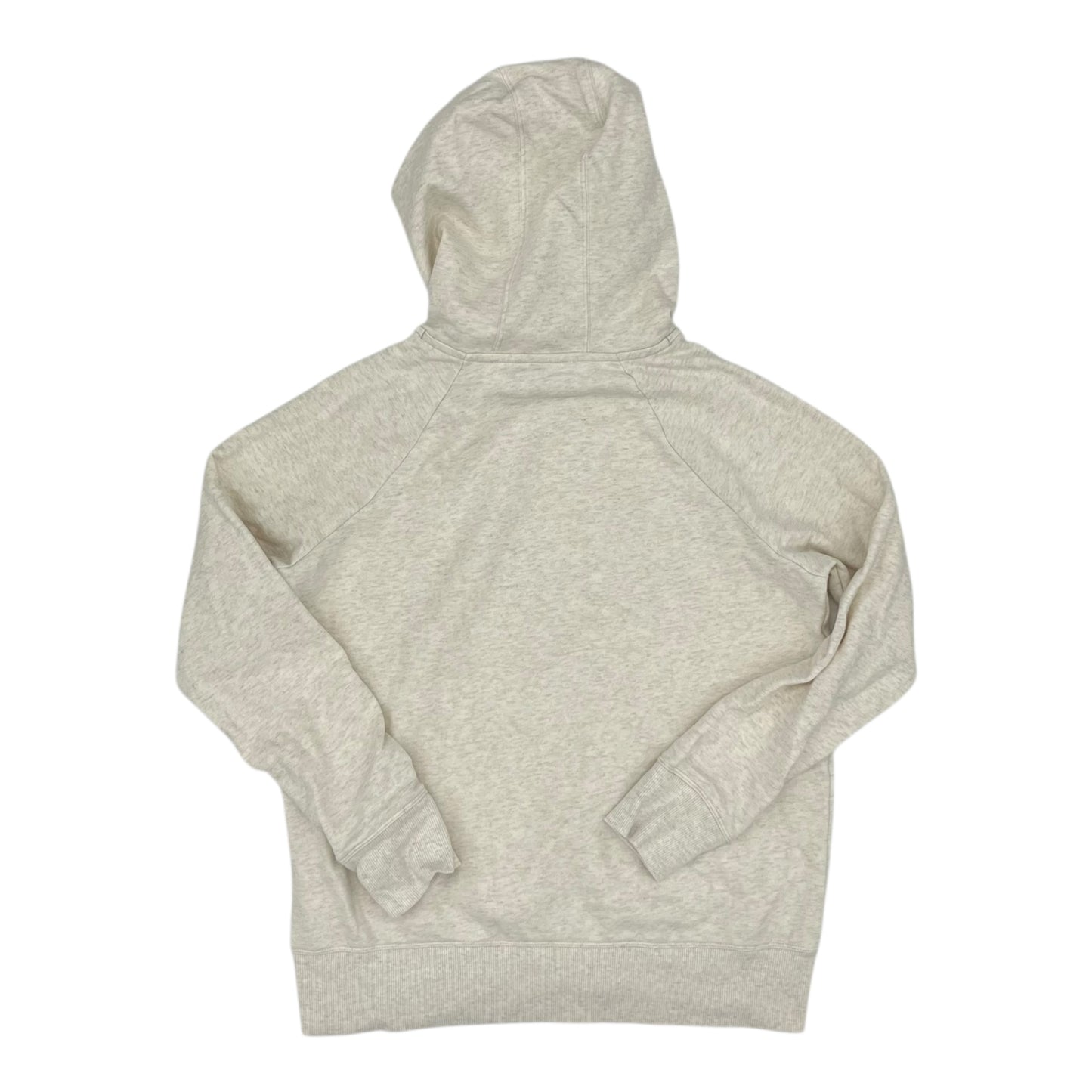 Athletic Sweatshirt Hoodie By Under Armour In Cream, Size:S