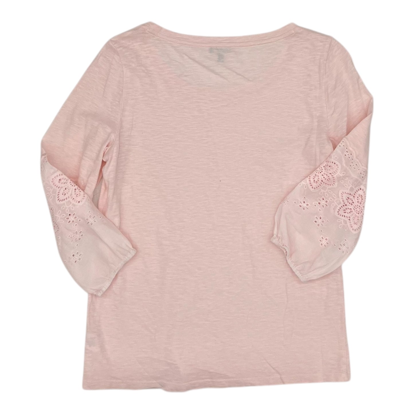 Top 3/4 Sleeve By Talbots In Pink, Size:Sp