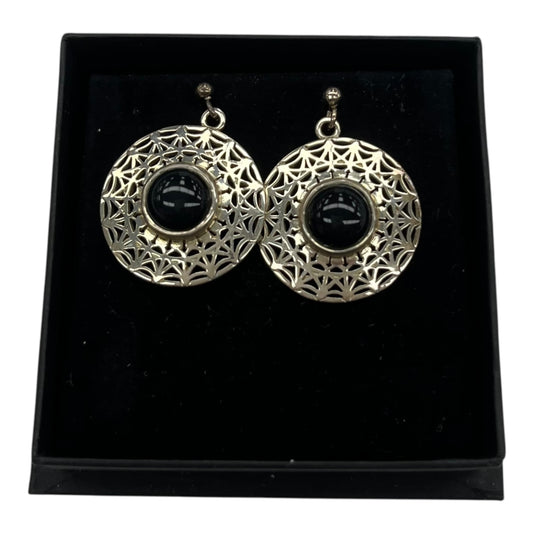 Earrings Sterling Silver By Cmb In Black & Silver