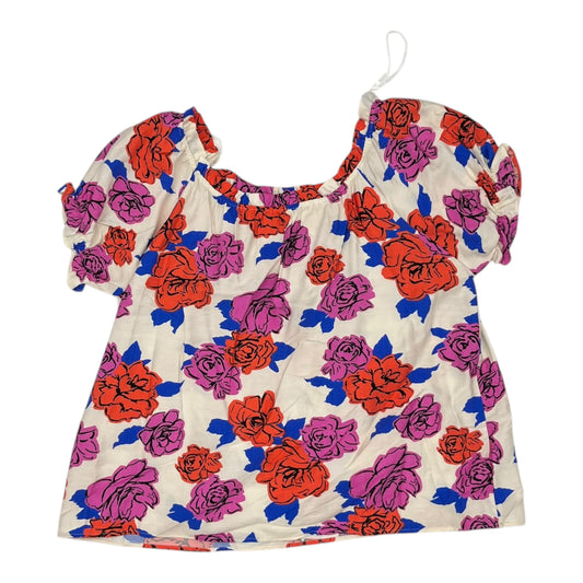 Blouse Ss By Clothes Mentor In White, Size:M