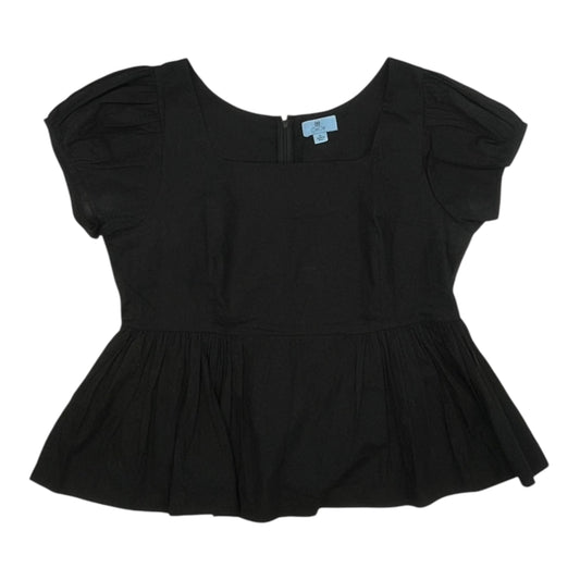 Blouse Ss By Cece In Black, Size:Xl