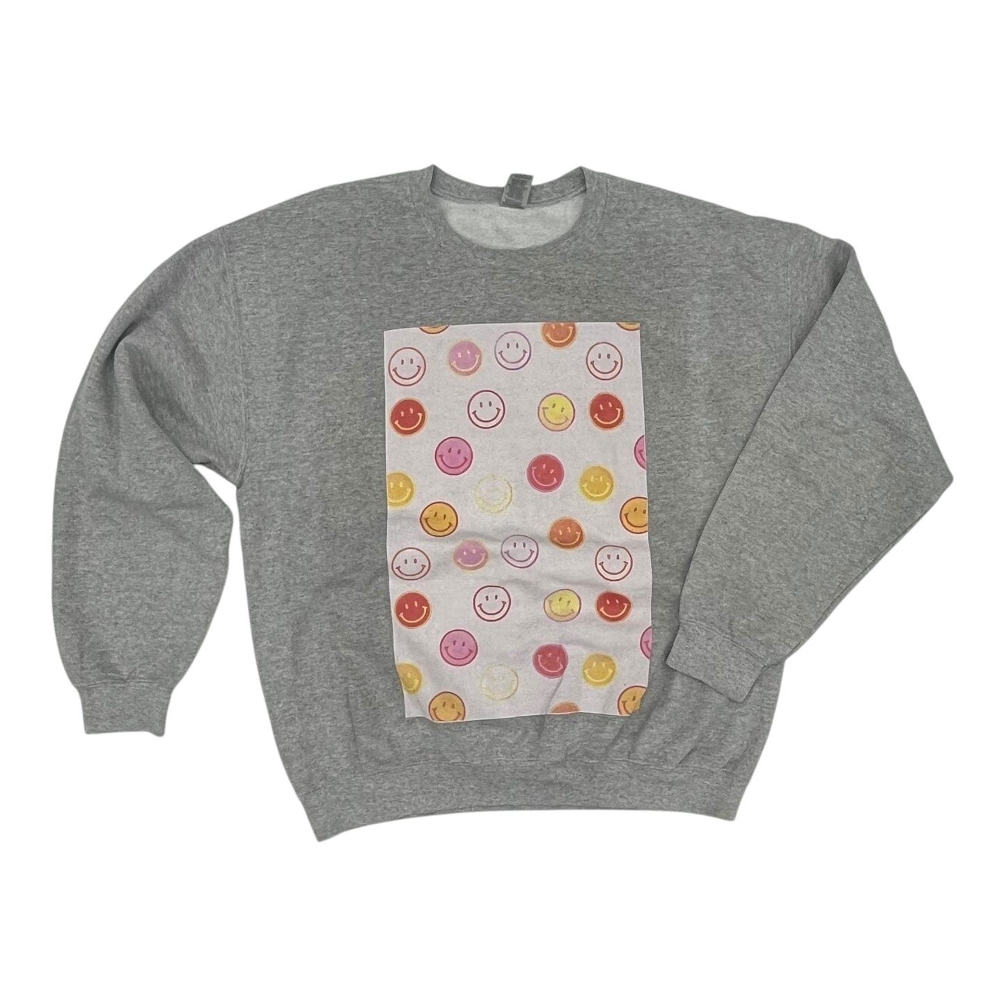 Sweatshirt Crewneck By Gildan In Grey, Size:L
