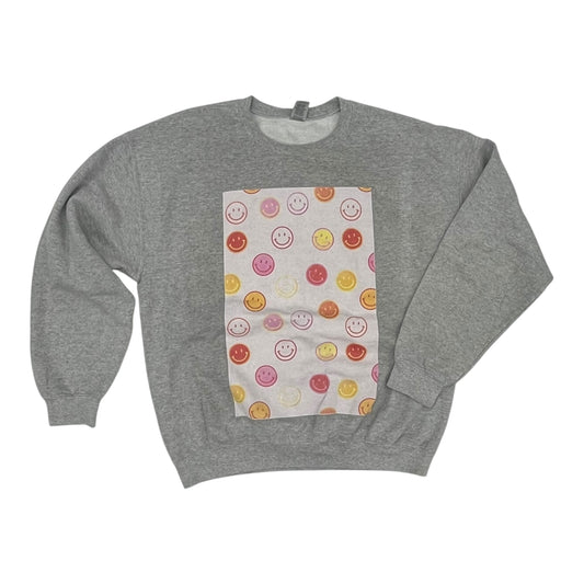 Sweatshirt Crewneck By Gildan In Grey, Size:L
