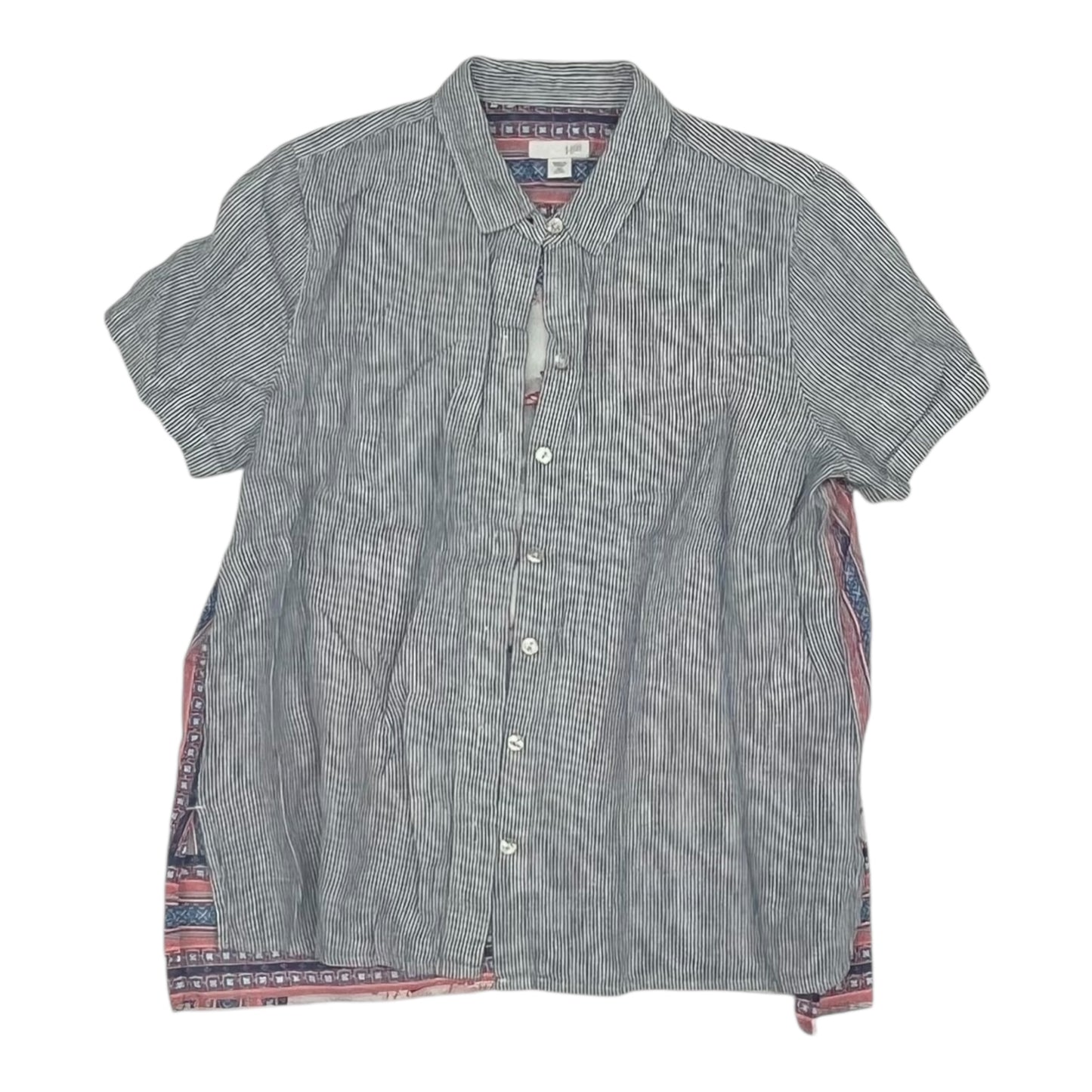 Top Ss By J. Jill In Blue & White, Size:Xsp