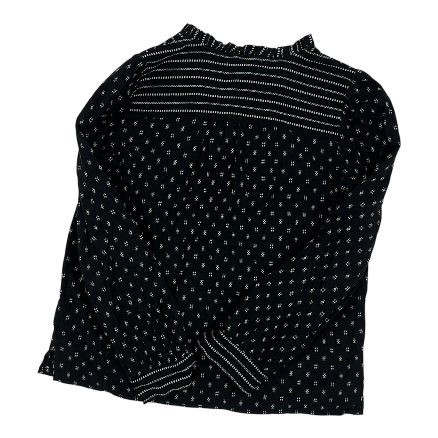Blouse Ls By Loft In Black, Size:S
