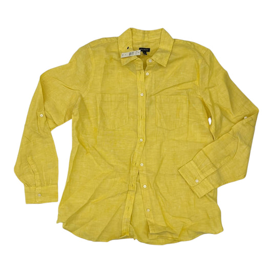 Blouse Ls By Talbots In Yellow, Size:M