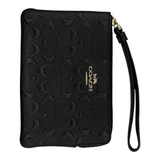 Wristlet Designer By Coach In Black, Size:Medium