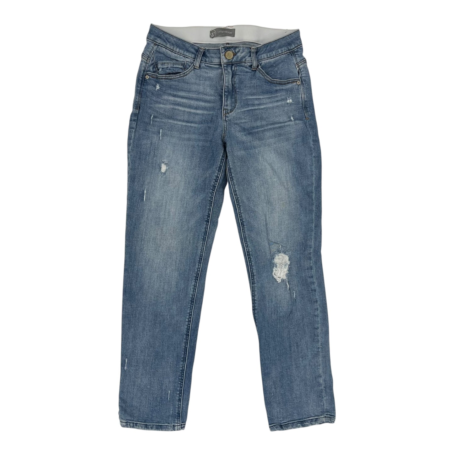 Jeans Boot Cut By Wit & Wisdom In Blue Denim, Size:8