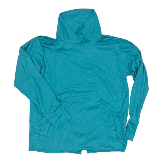 Athletic Top Ls Collar By Columbia In Aqua, Size:L