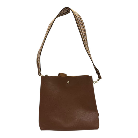 HANDBAG by    CLOTHES MENTOR In BROWN, Size: LARGE