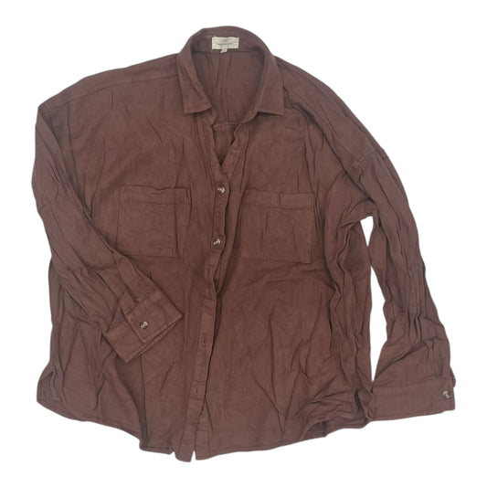 Top Ls By Thread And Supply In Brown, Size:L