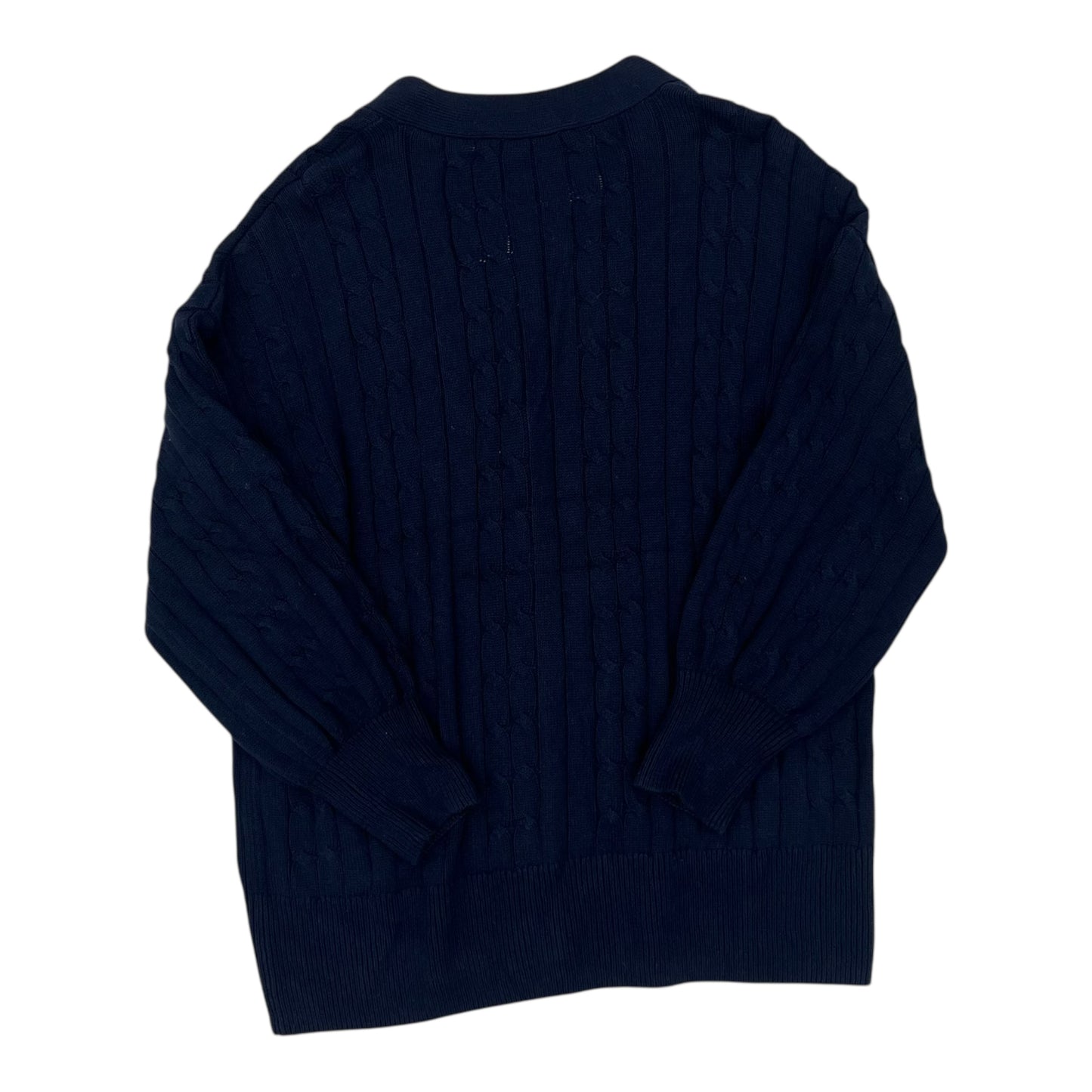 Sweater Cardigan By Loft In Navy, Size:Xl