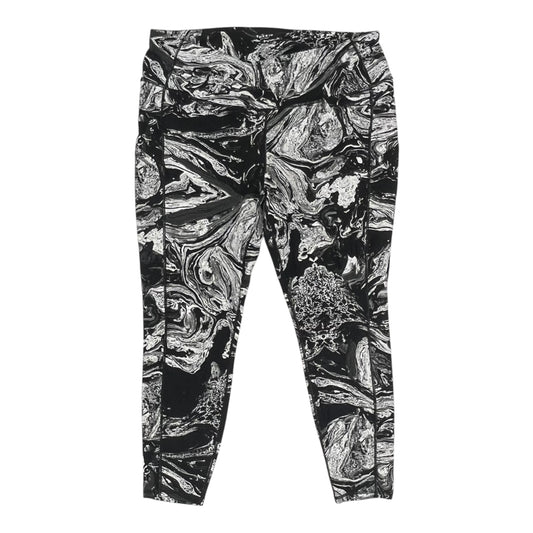 Athletic Leggings By Torrid In Black & White, Size:3X