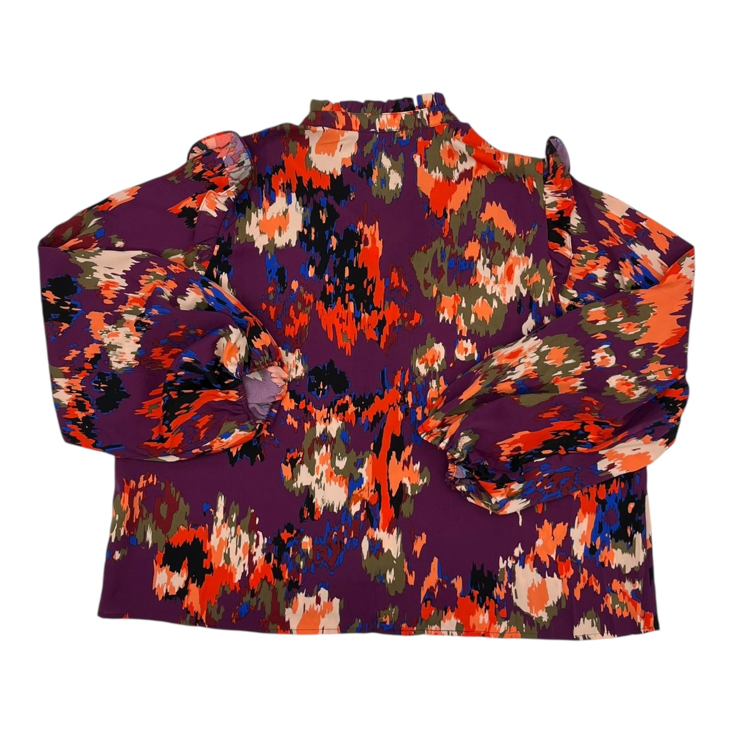 Blouse Ls By Anniewear In Floral Print, Size:L