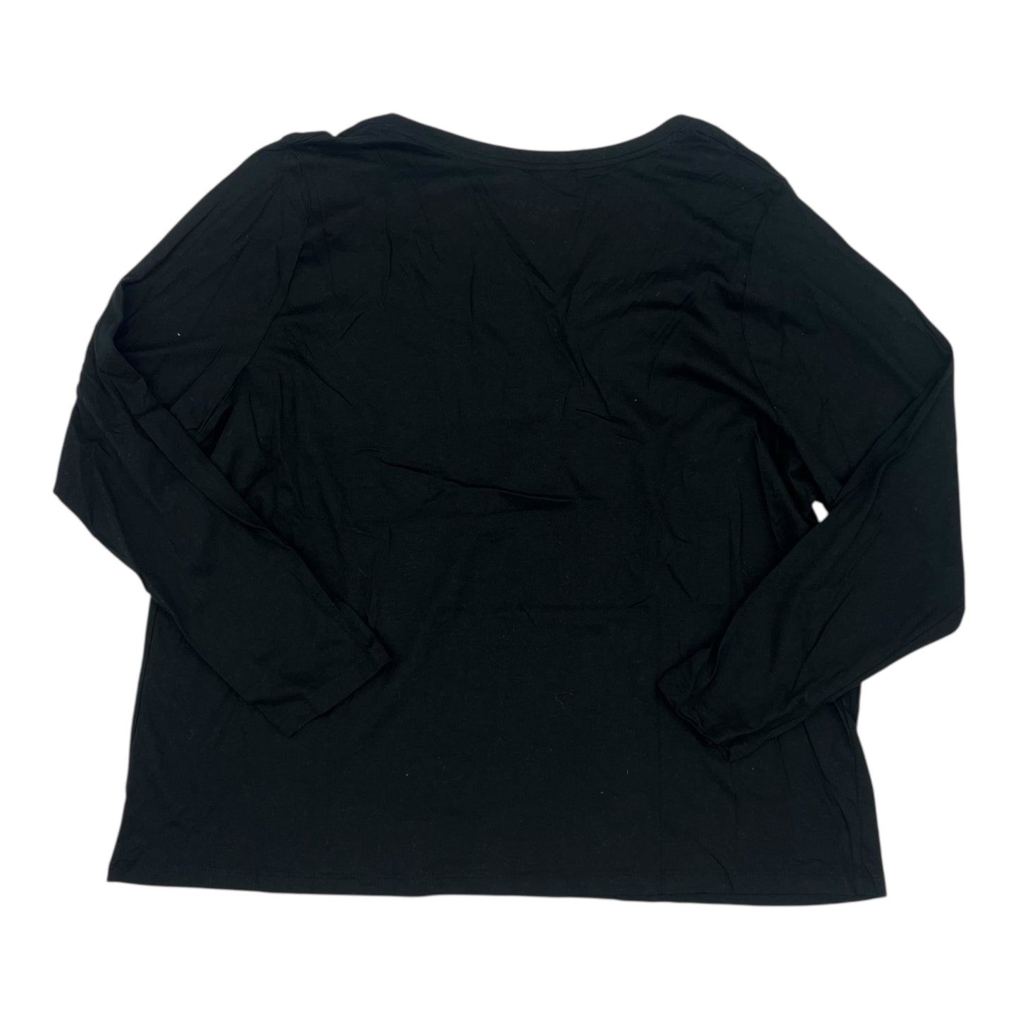 Top Ls Basic By Ava & Viv In Black, Size:3X