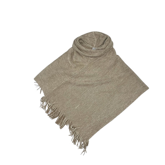Poncho By Chicos In Tan & White, Size:Osfm
