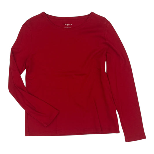 Top Ls Basic By Talbots In Red, Size:L