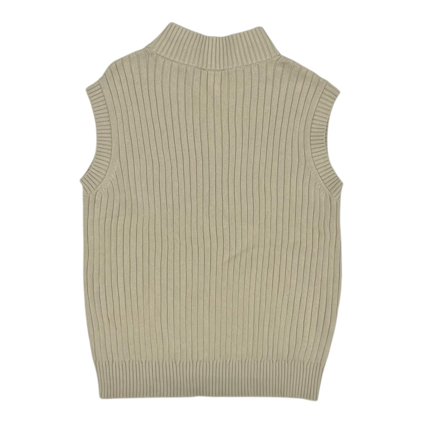 Vest Sweater By Loft In Tan, Size:L