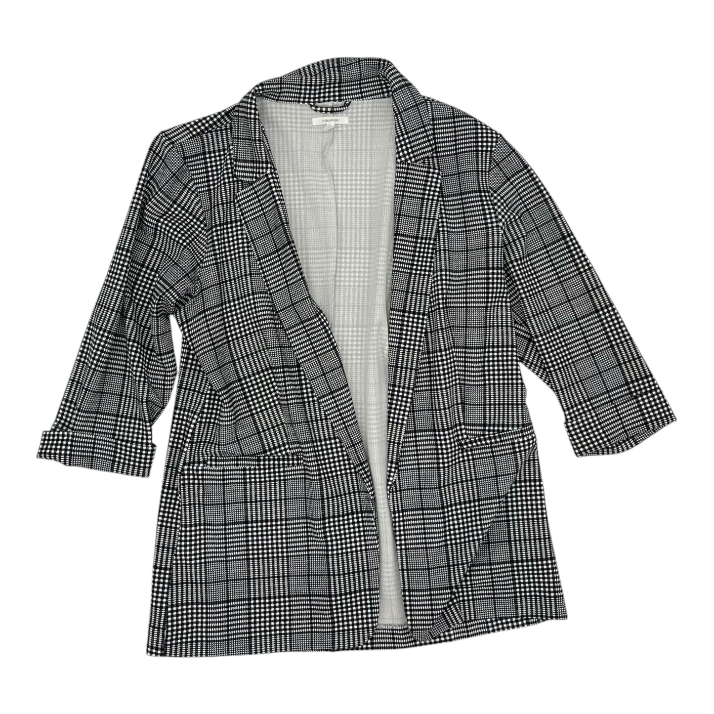 Blazer By Maurices In Black & White, Size:Xl