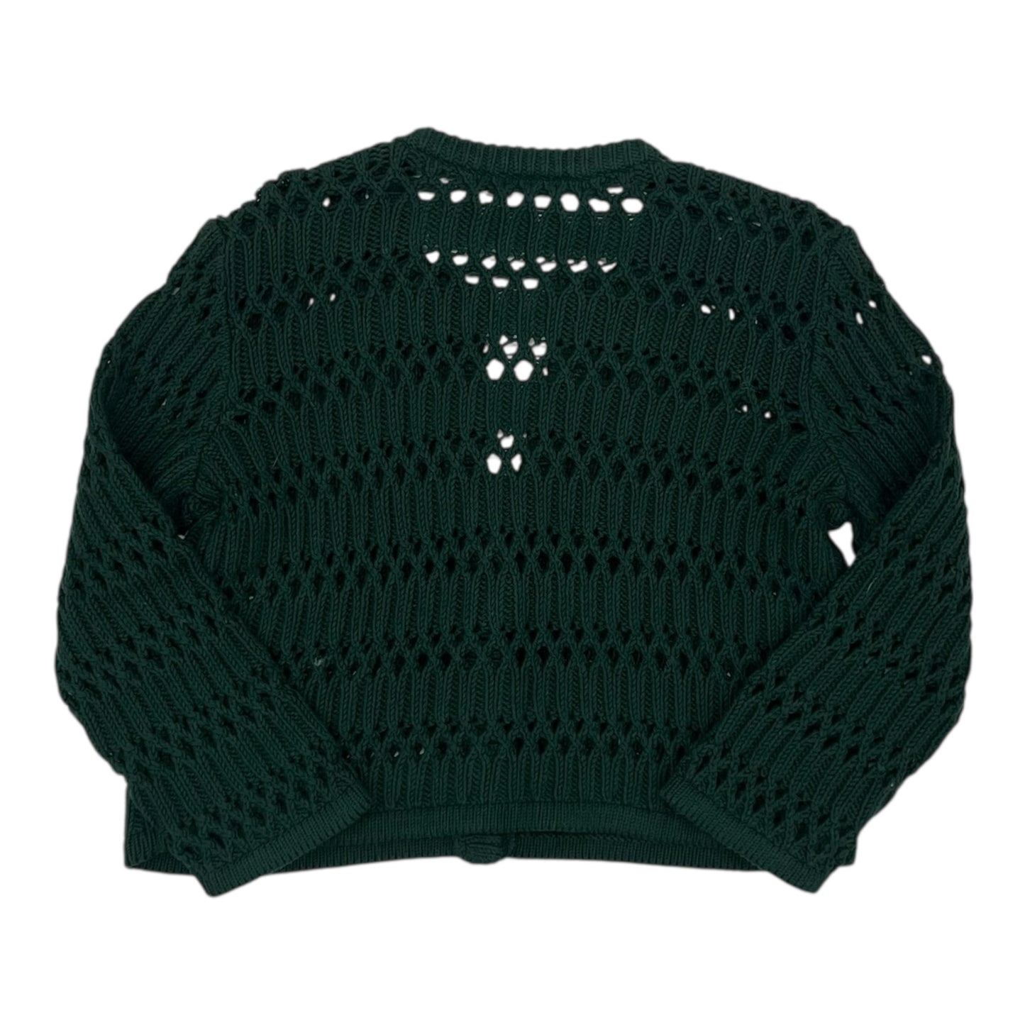 Sweater Cardigan By Loft In Green, Size:M