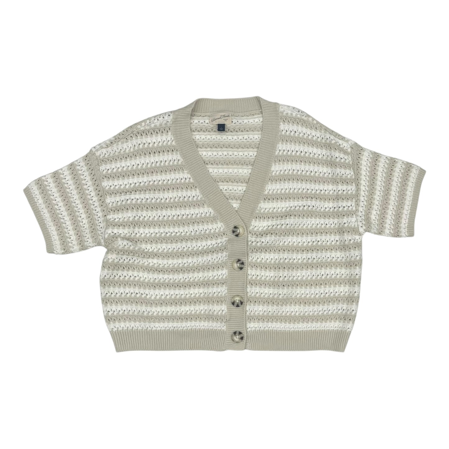 Sweater Ss By Universal Thread In Tan & White, Size:L