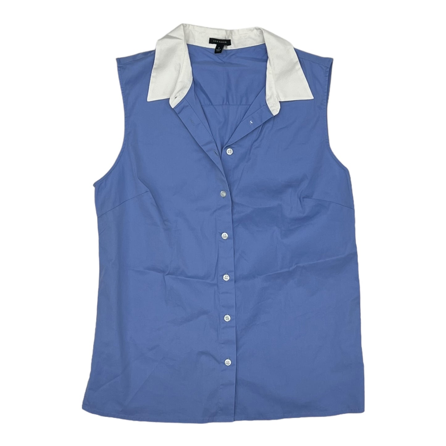 BLUE BLOUSE SLEEVELESS by ANN TAYLOR Size:S