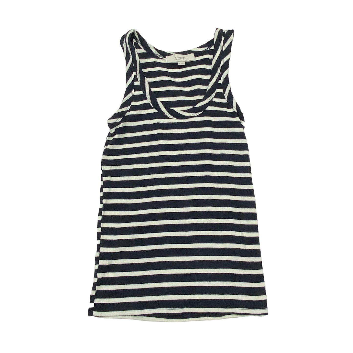 BLUE & WHITE TANK TOP by LOFT Size:XS