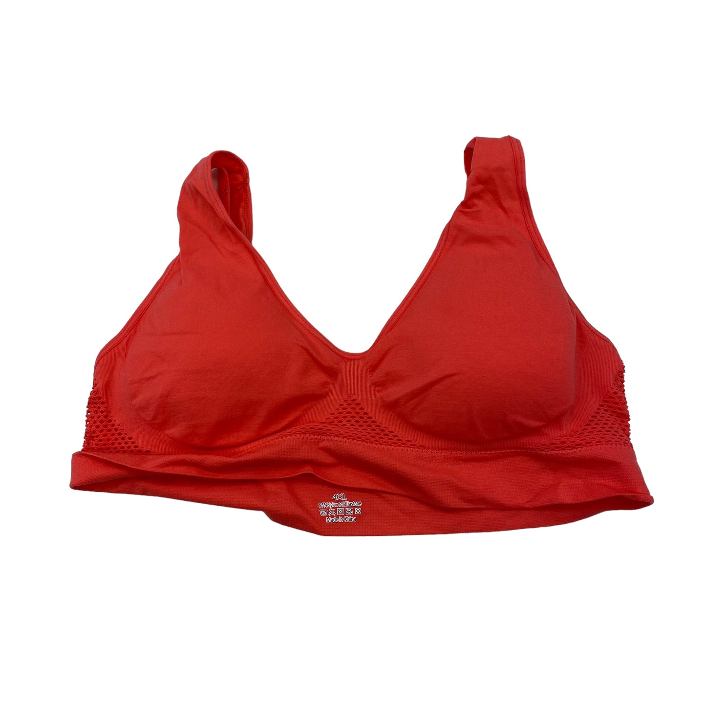 RED ATHLETIC BRA by CMF Size:4X