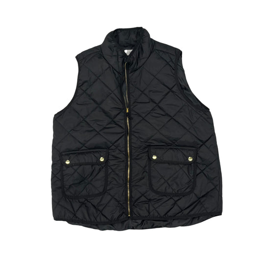 BLACK VEST PUFFER & QUILTED by WORKSHOP Size:2X