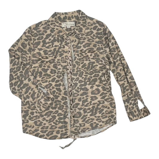 Top Ls By Vintage Havana In Animal Print, Size:S