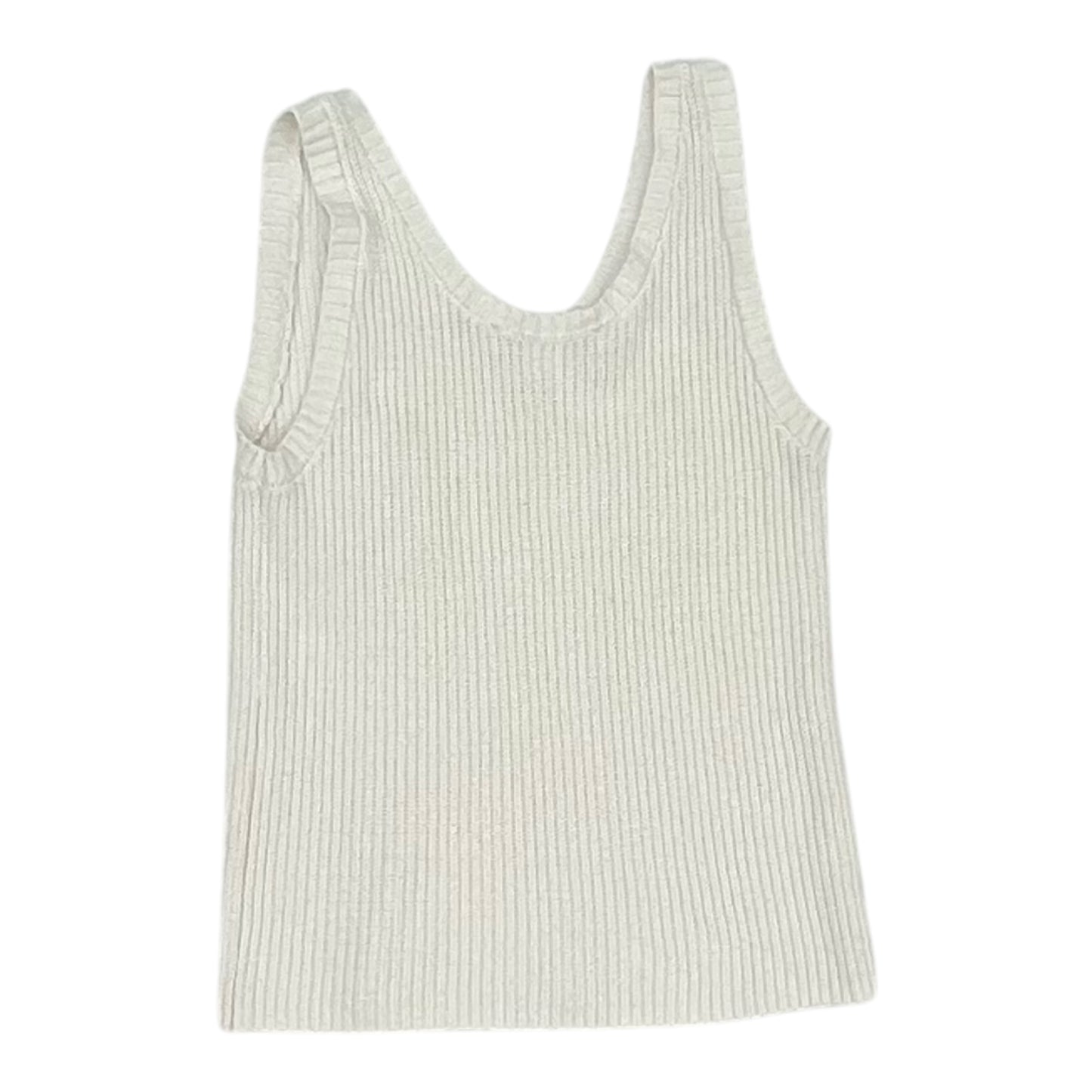 Vest Sweater By Loft In Cream, Size:S