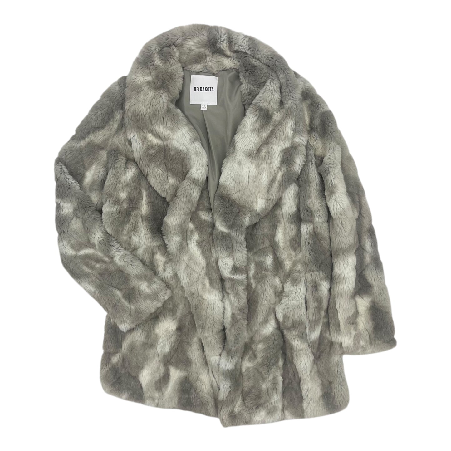 Coat Faux Fur & Sherpa By Bb Dakota In Grey, Size:Xs