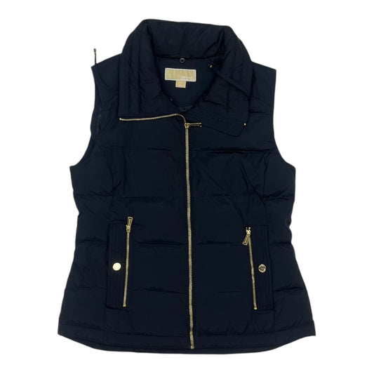 Vest Designer By Michael Kors In Blue, Size:M
